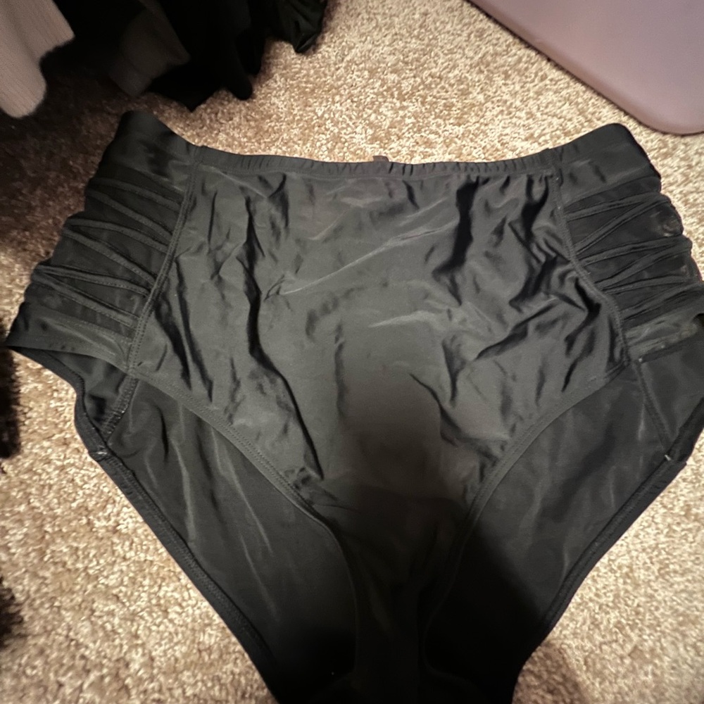 Torrid Black High-Waisted Bikini Bottom